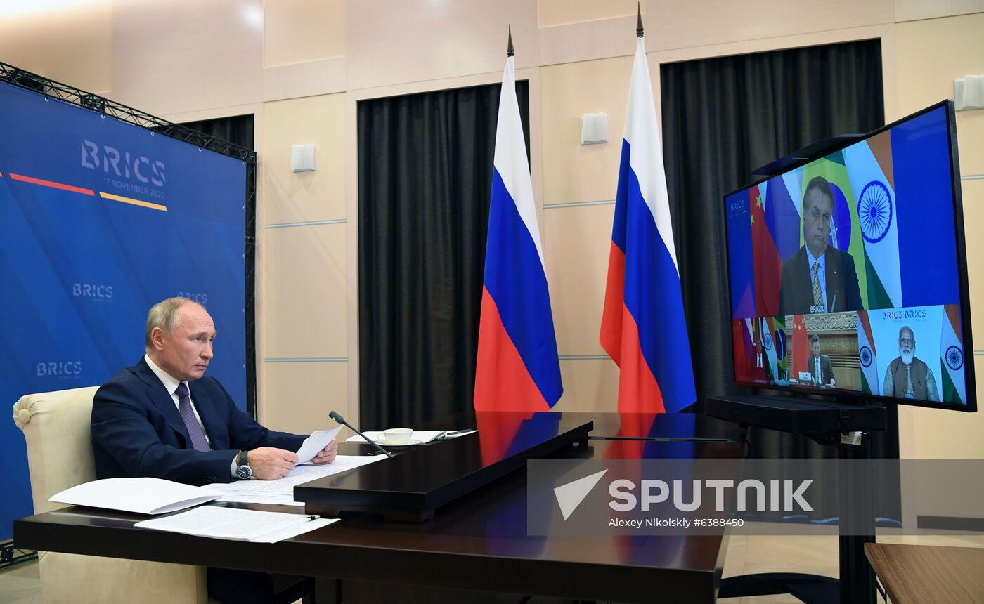 President of Russia Vladimir Putin takes part in XII BRICS Summit