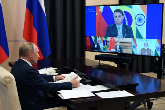 President of Russia Vladimir Putin takes part in XII BRICS Summit