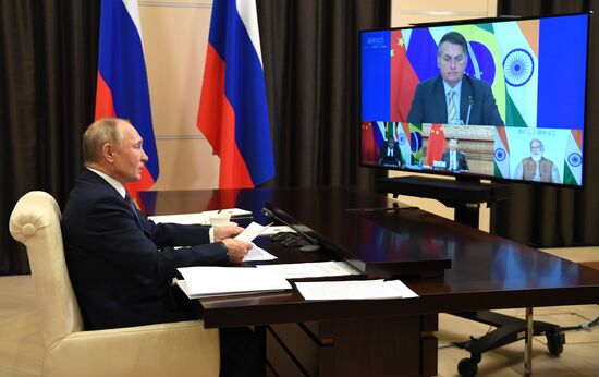 President of Russia Vladimir Putin takes part in XII BRICS Summit