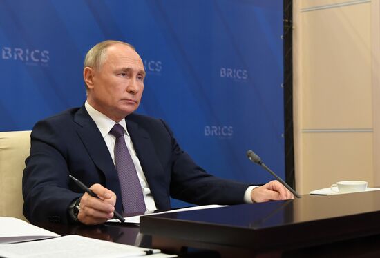 President of Russia Vladimir Putin takes part in XII BRICS Summit