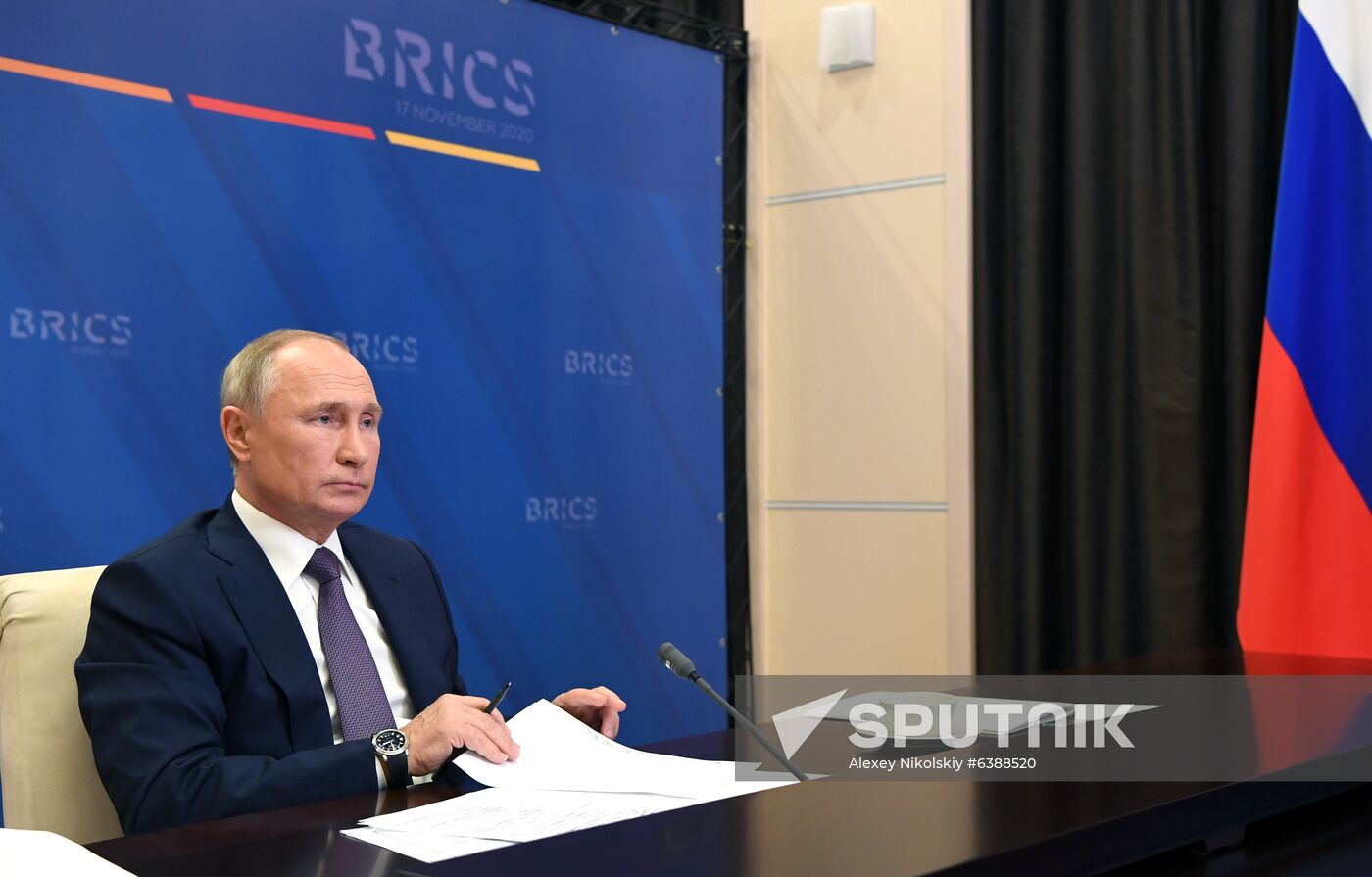 President of Russia Vladimir Putin takes part in XII BRICS Summit