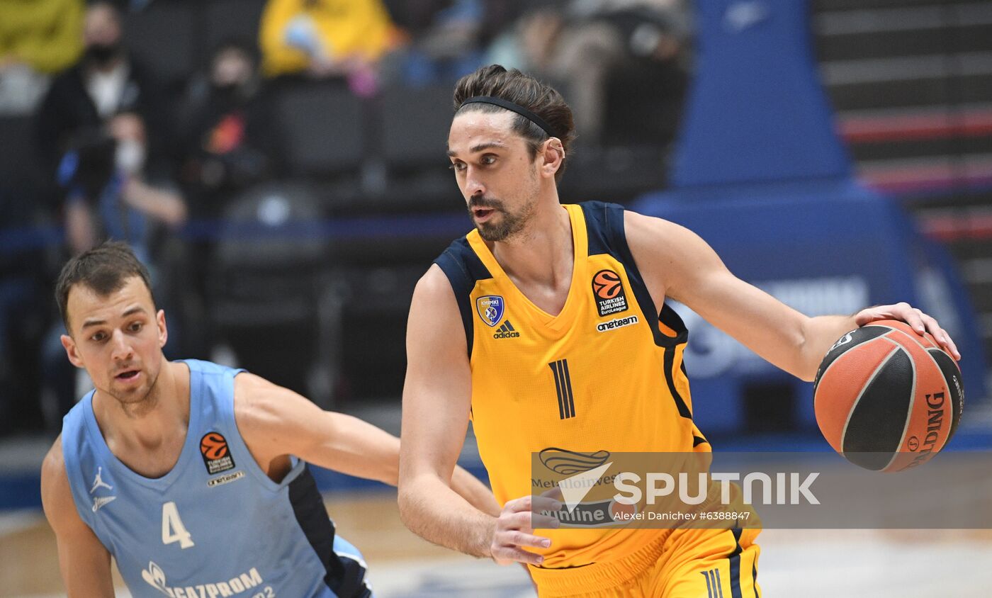 Russia Basketball Euroleague Zenit - Khimki