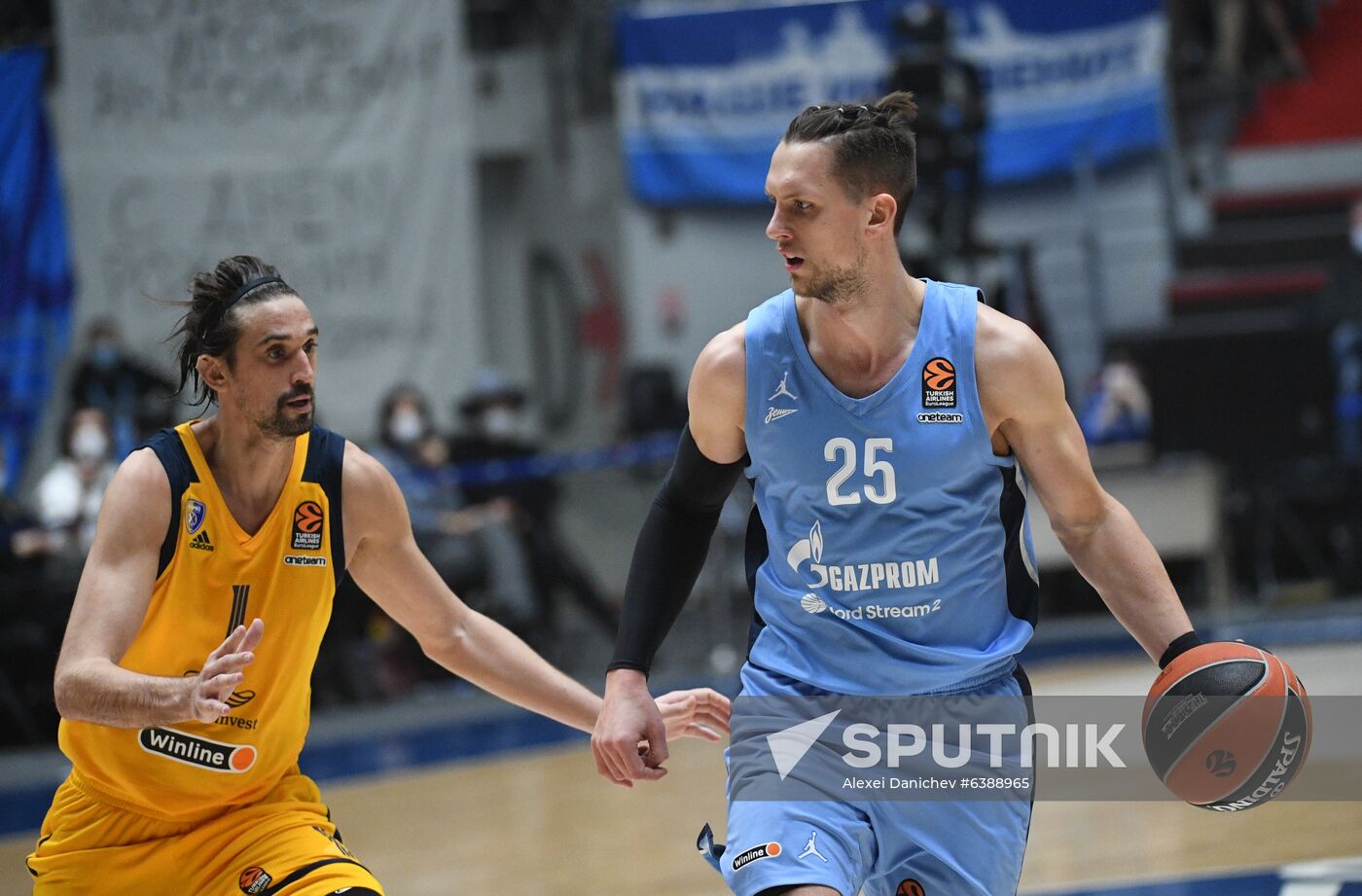 Russia Basketball Euroleague Zenit - Khimki