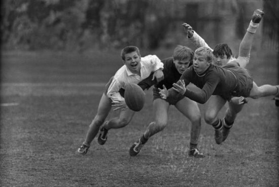 Rugby. A Triptych exhibition photo by Igor Utkin