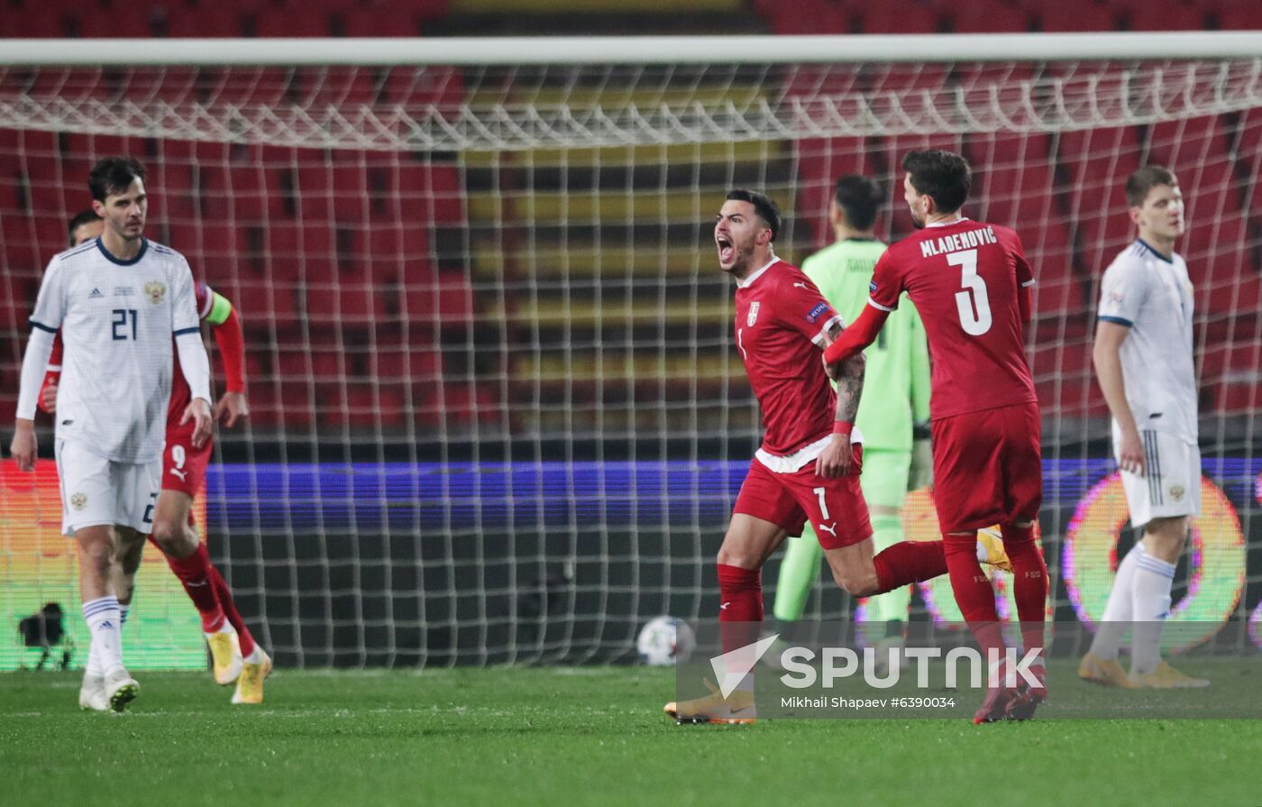 Serbia Soccer Nations League Serbia - Russia