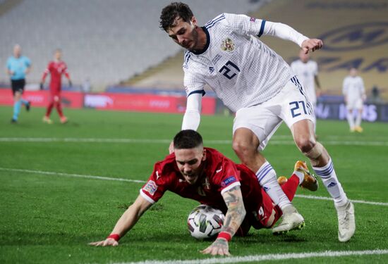 Serbia Soccer Nations League Serbia - Russia