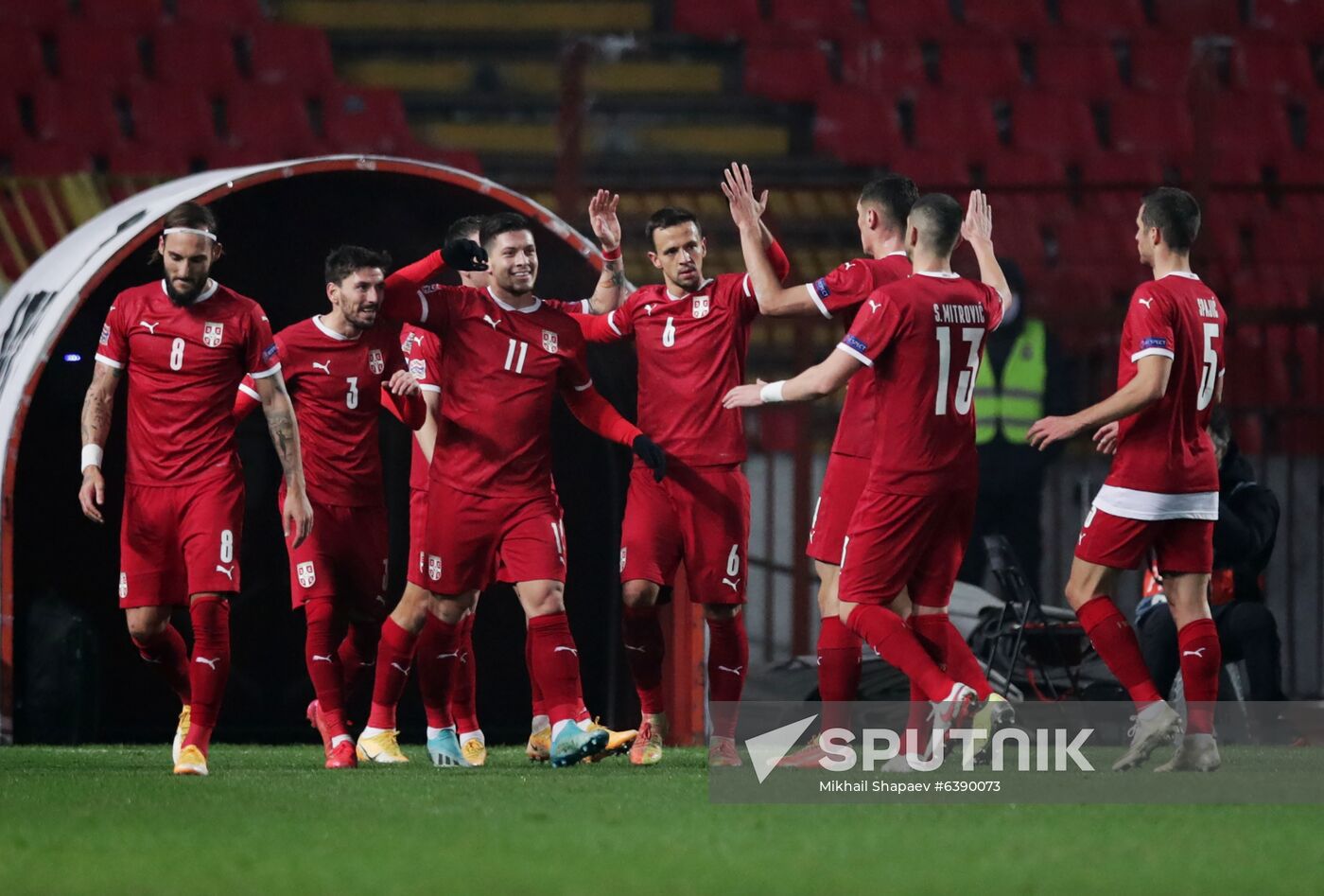 Serbia Soccer Nations League Serbia - Russia