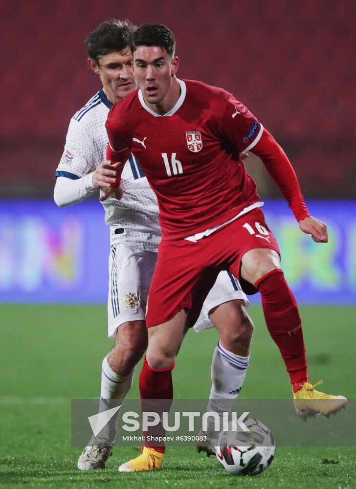 Serbia Soccer Nations League Serbia - Russia