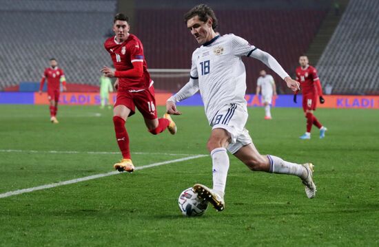 Serbia Soccer Nations League Serbia - Russia