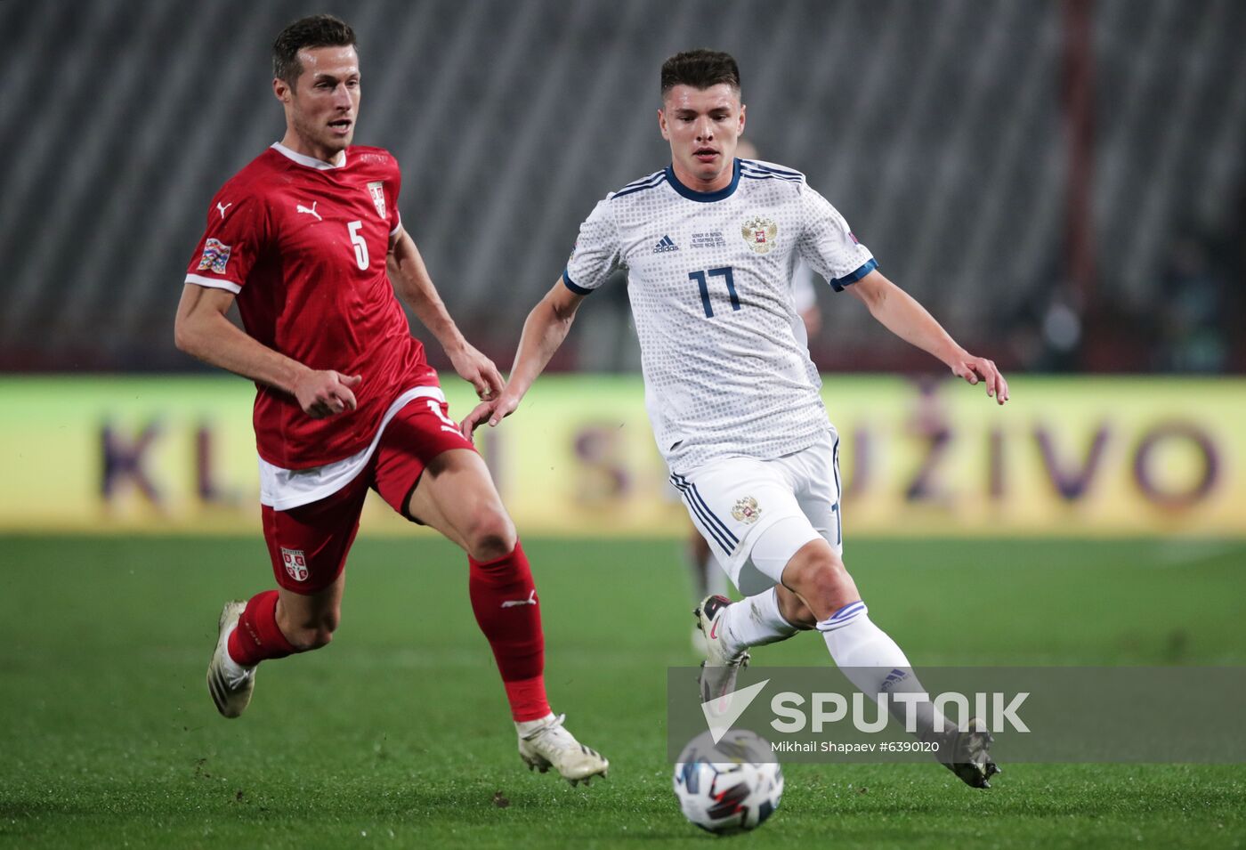 Serbia Soccer Nations League Serbia - Russia
