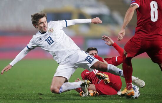 Serbia Soccer Nations League Serbia - Russia
