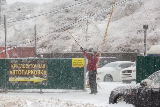 Russia Snow Cyclone Aftermath