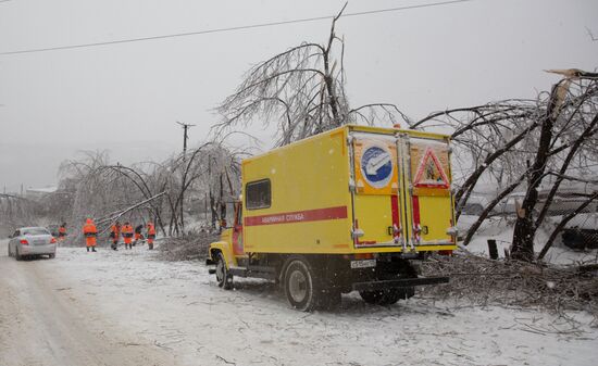 Russia Snow Cyclone Aftermath