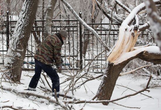 Russia Snow Cyclone Aftermath