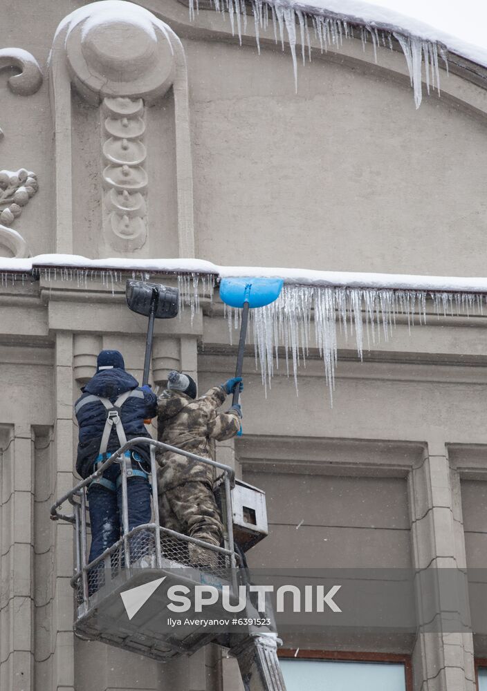 Russia Snow Cyclone Aftermath