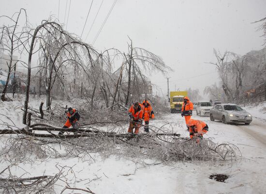 Russia Snow Cyclone Aftermath