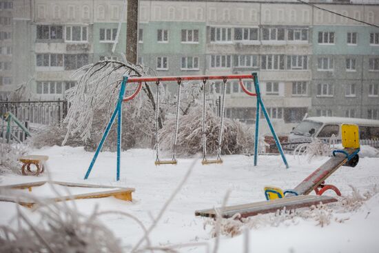 Russia Snow Cyclone Aftermath