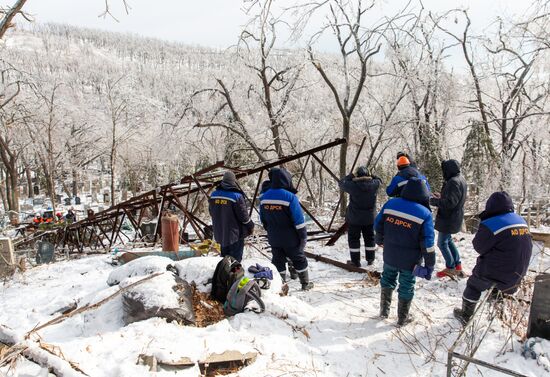 Russia Snow Cyclone Aftermath