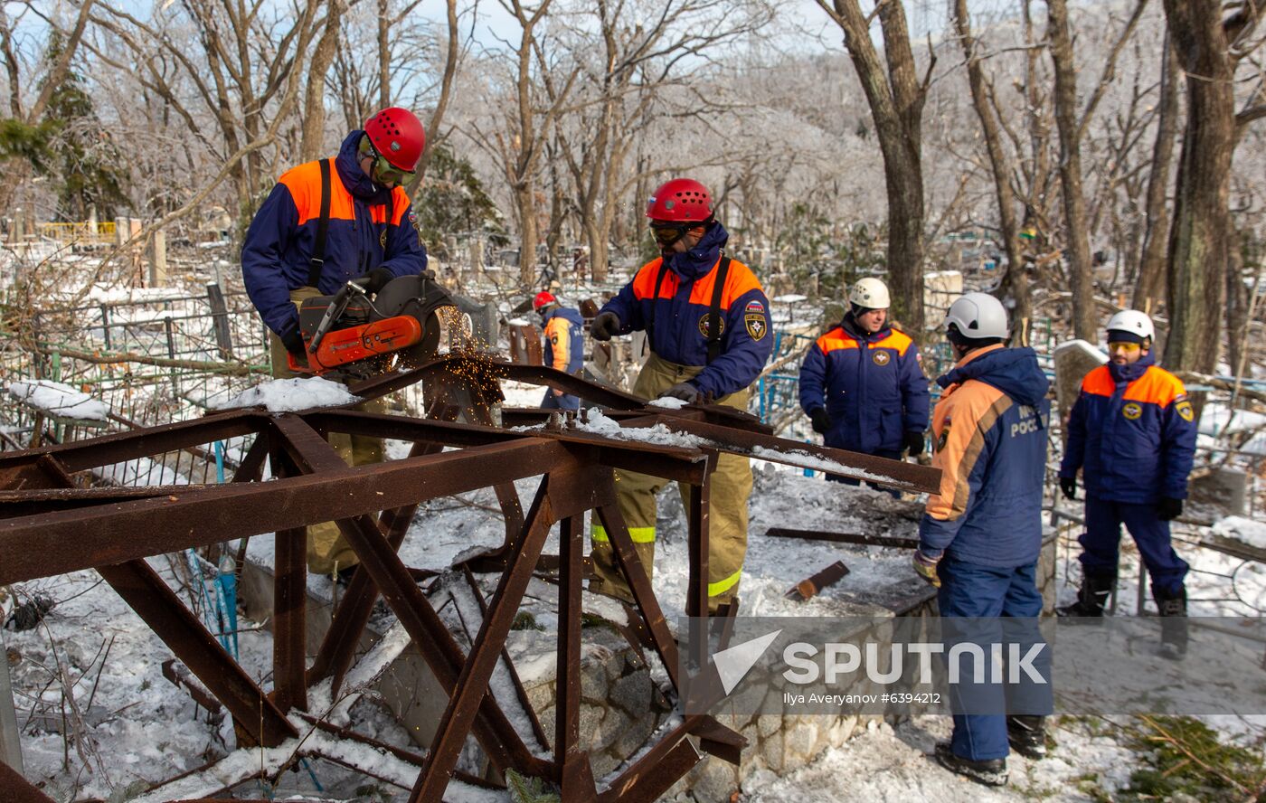 Russia Snow Cyclone Aftermath