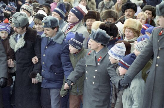 Boris Yeltsin visits Arzamas-16