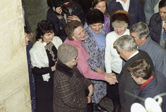 Boris Yeltsin visits Arzamas-16