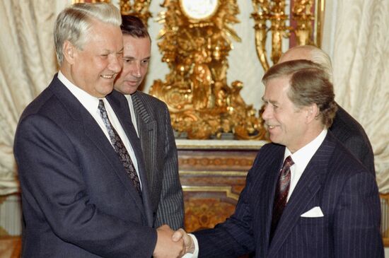 President of Czechoslovakia Vaclav Havel visits Russia