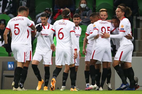 Russia Soccer Champions League Krasnodar - Sevilla