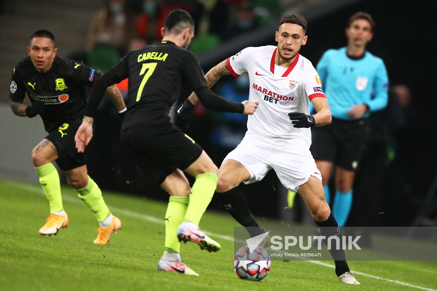 Russia Soccer Champions League Krasnodar - Sevilla