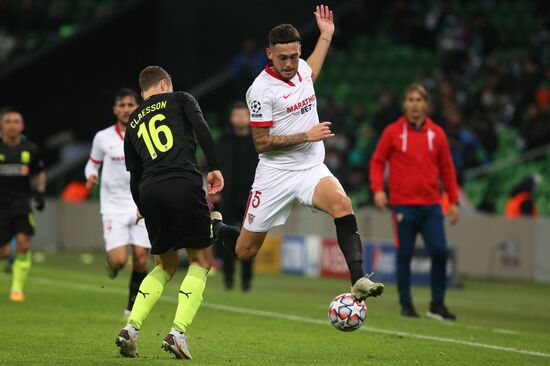 Russia Soccer Champions League Krasnodar - Sevilla