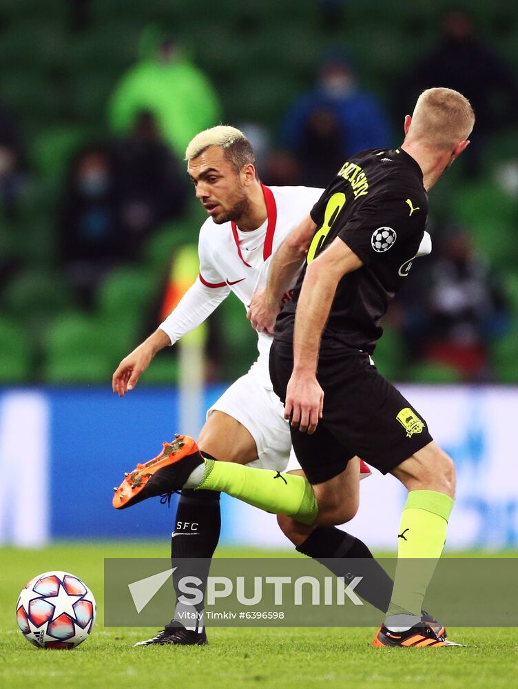 Russia Soccer Champions League Krasnodar - Sevilla