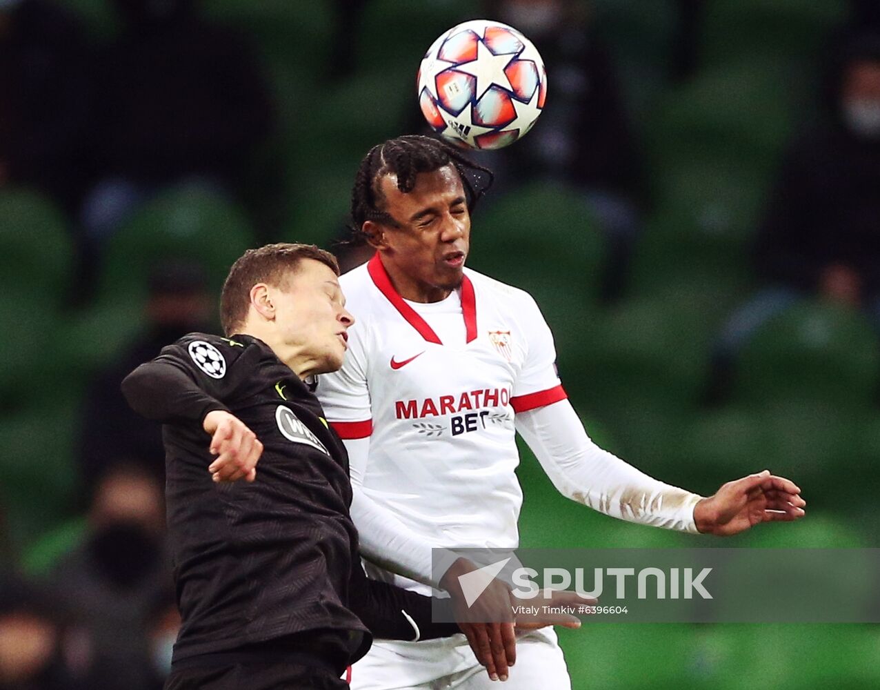 Russia Soccer Champions League Krasnodar - Sevilla