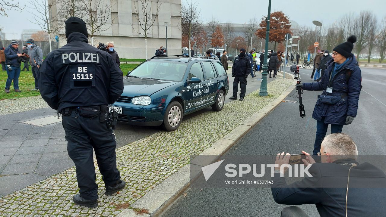 Germany Chancellery Car Crash