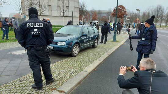 Germany Chancellery Car Crash 