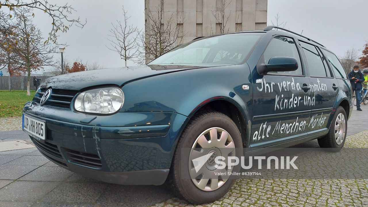 Germany Chancellery Car Crash 