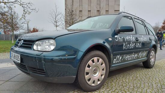 Germany Chancellery Car Crash 