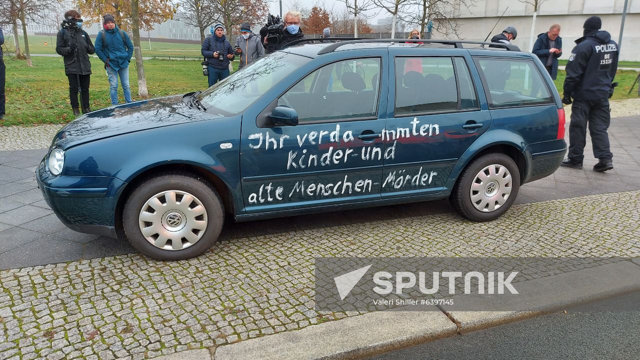 Germany Chancellery Car Crash 