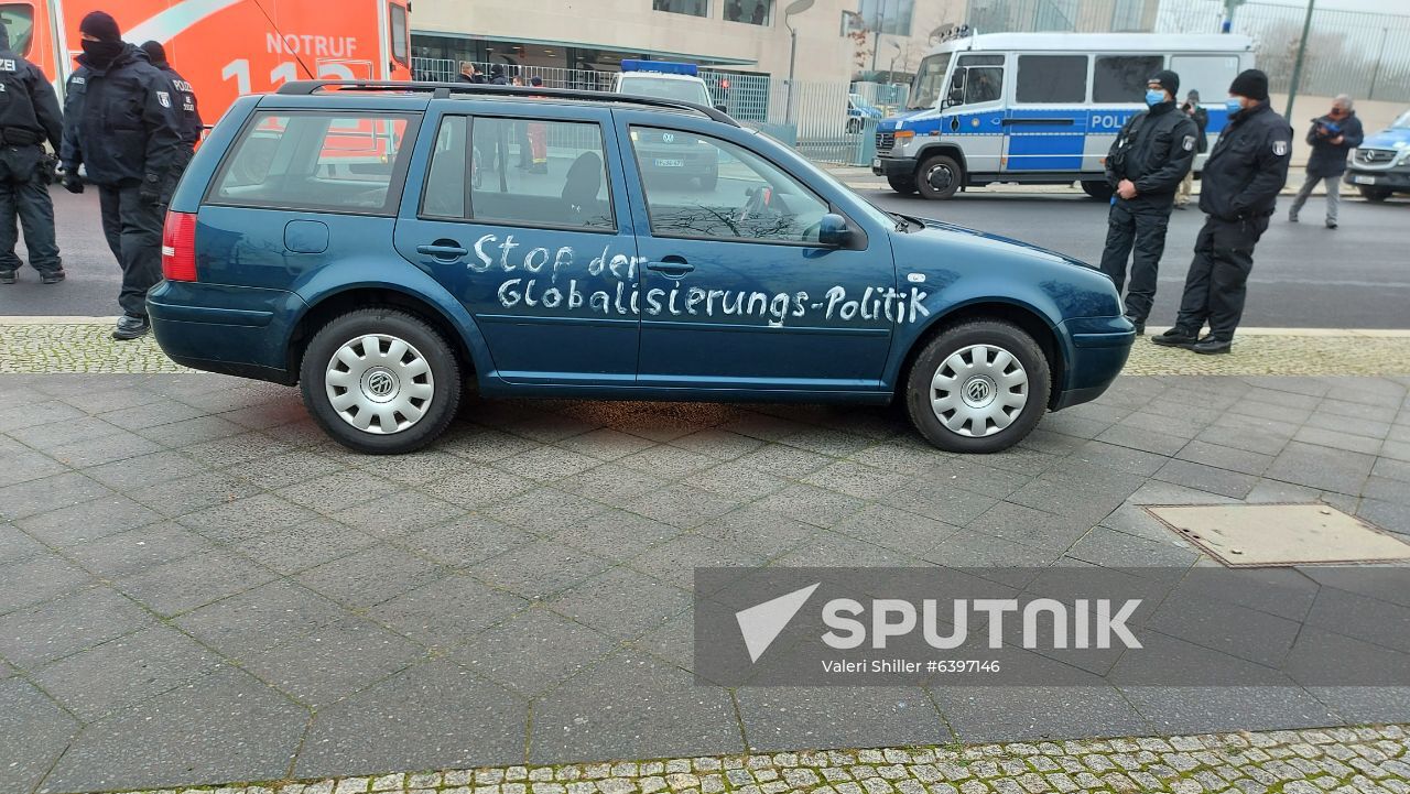 Germany Chancellery Car Crash 