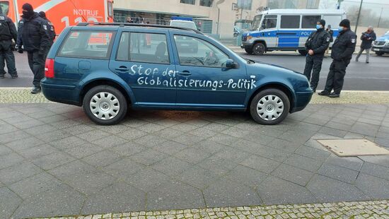 Germany Chancellery Car Crash 