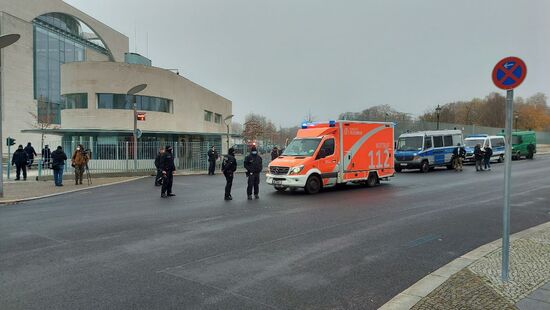 Germany Chancellery Car Crash 