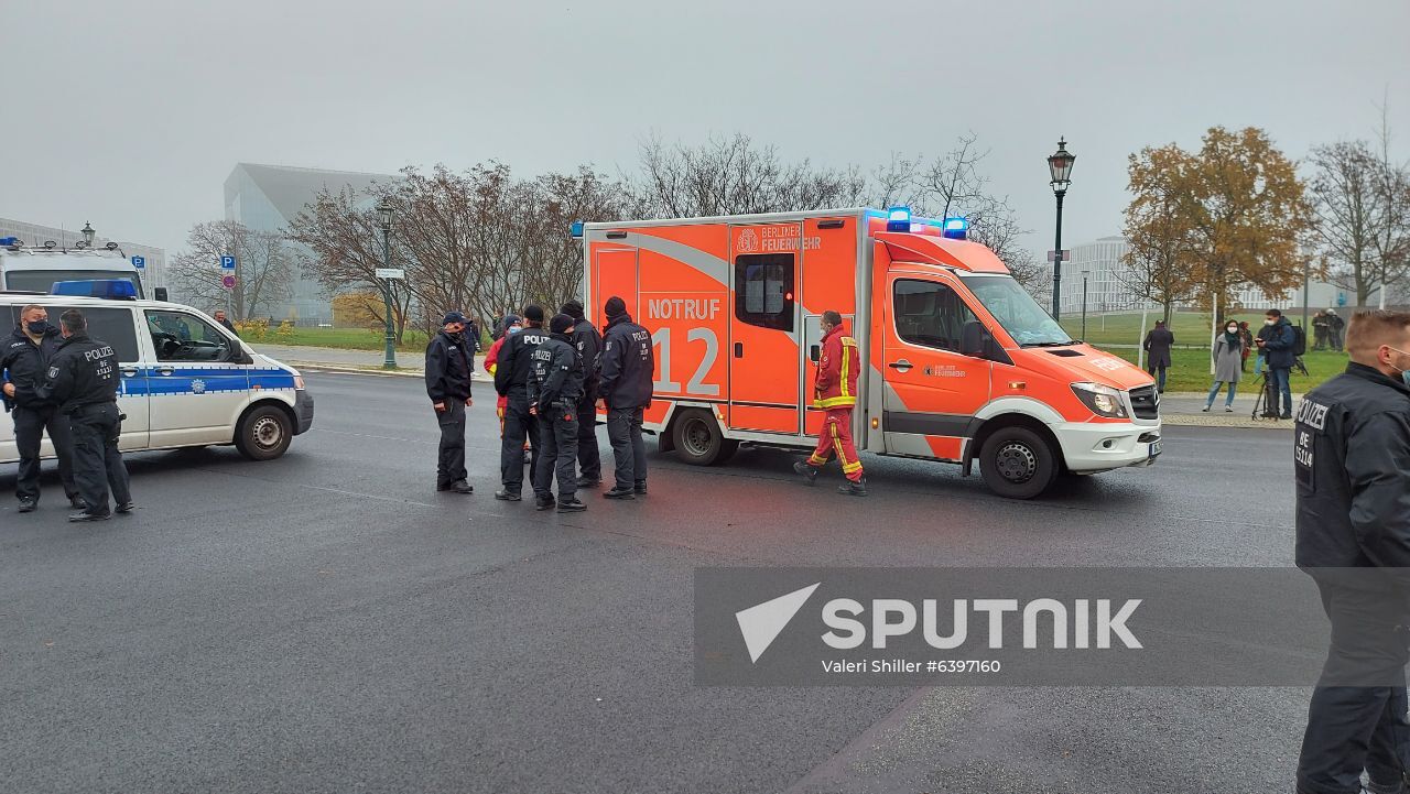 Germany Chancellery Car Crash 