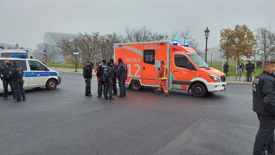 Germany Chancellery Car Crash 