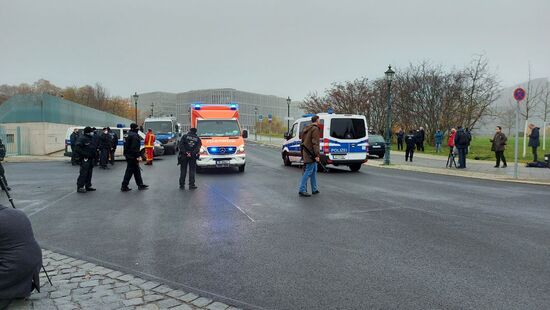 Germany Chancellery Car Crash 