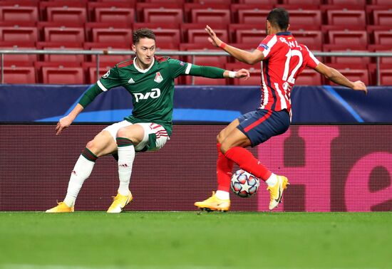 Spain Soccer Champions League Atletico - Lokomotiv