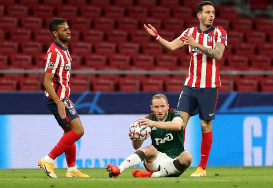 Spain Soccer Champions League Atletico - Lokomotiv