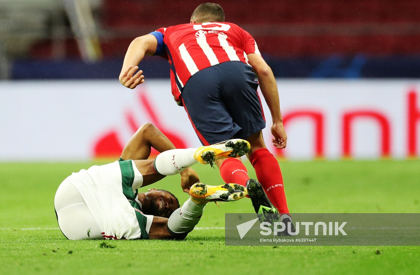 Spain Soccer Champions League Atletico - Lokomotiv