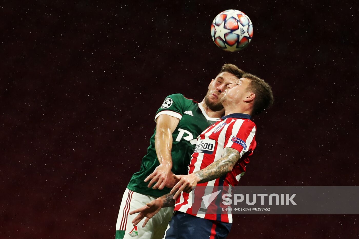 Spain Soccer Champions League Atletico - Lokomotiv