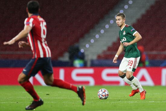 Spain Soccer Champions League Atletico - Lokomotiv