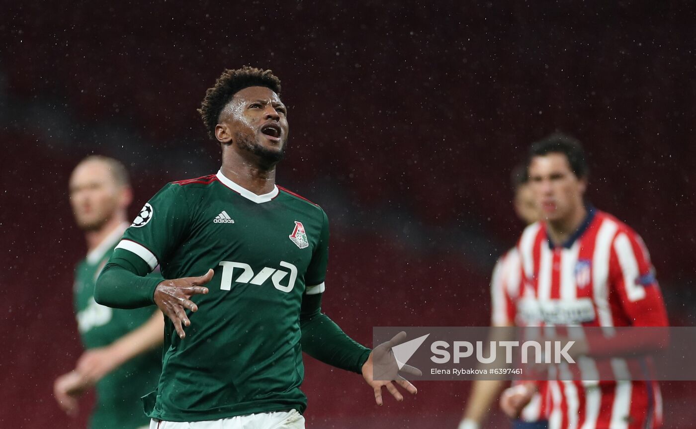 Spain Soccer Champions League Atletico - Lokomotiv