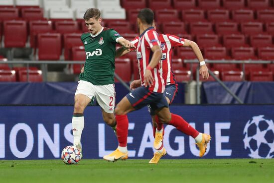 Spain Soccer Champions League Atletico - Lokomotiv