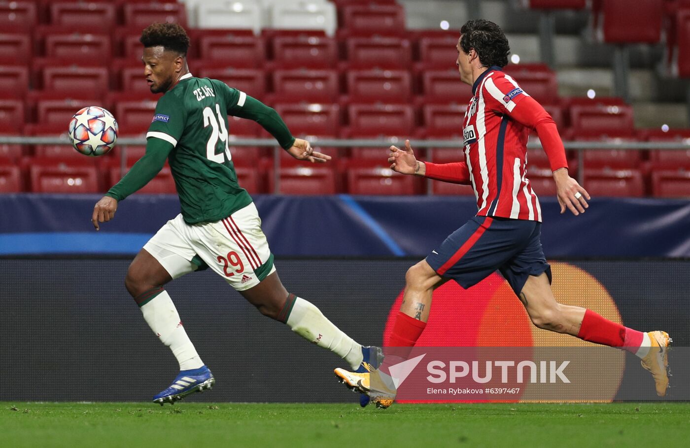 Spain Soccer Champions League Atletico - Lokomotiv